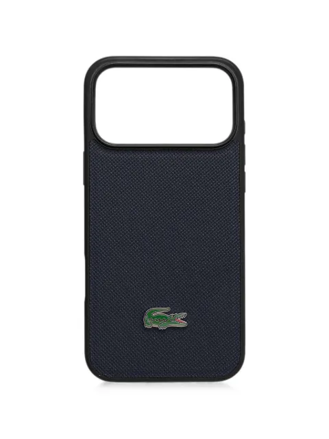 Lacoste logo-plaque textured iPhone 17 Pro Max case