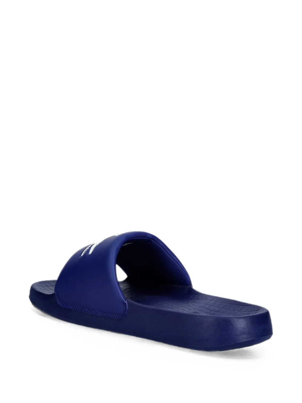 Lacoste Slippers met logoprint Blauw