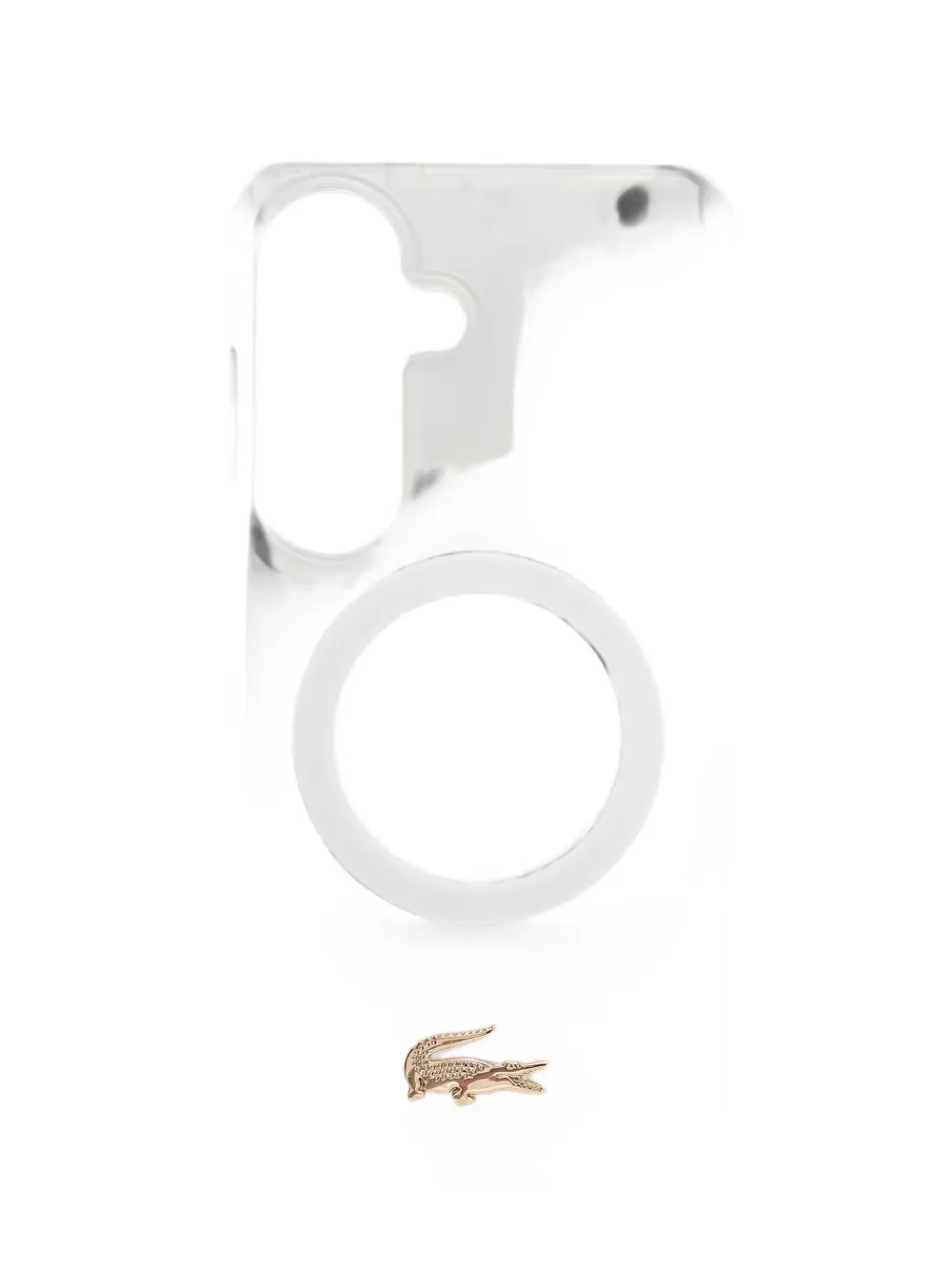 Lacoste logo-plaque Samsung Galaxy S26 case - Bianco
