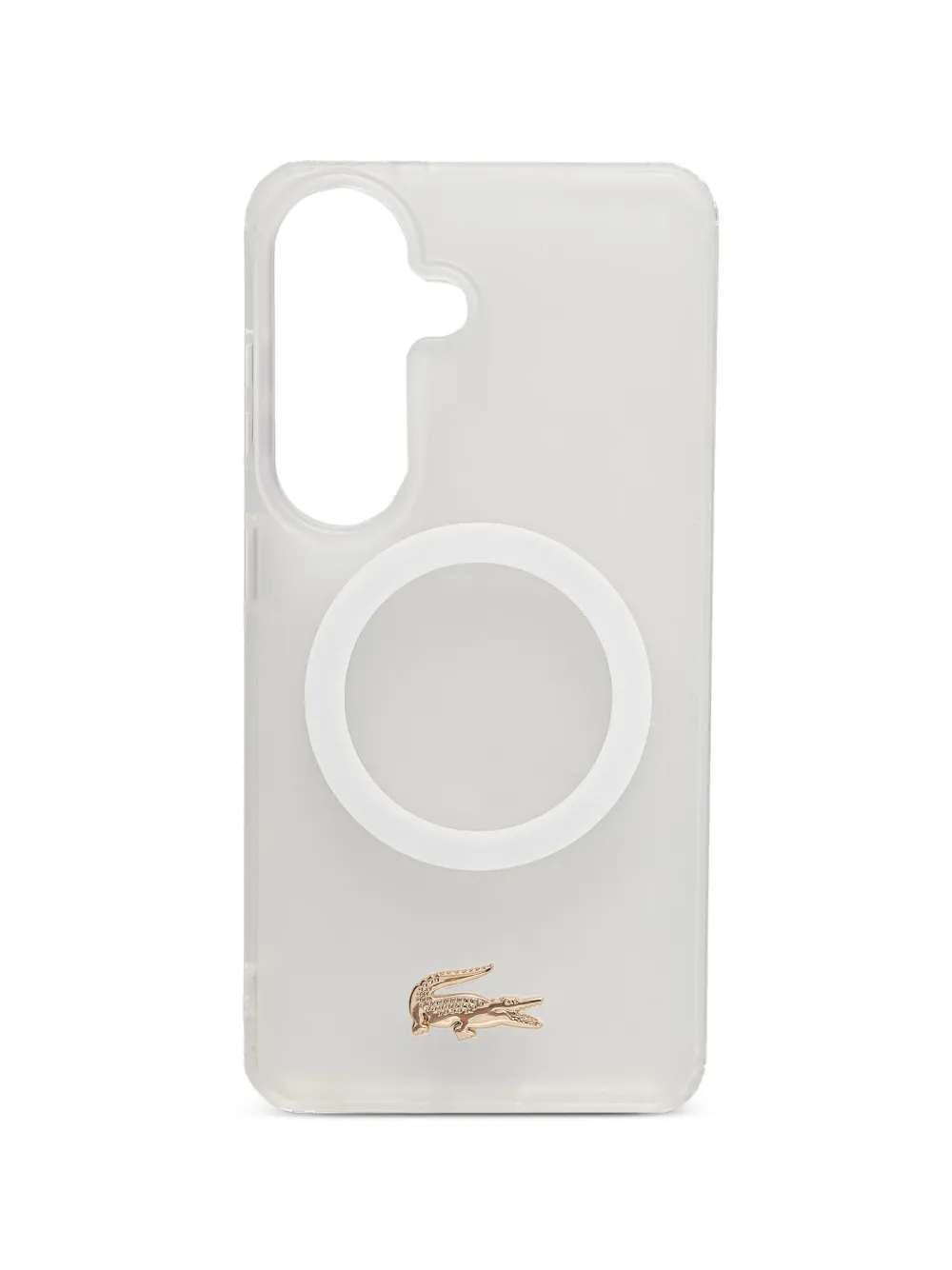 Lacoste logo-plaque Samsung Galaxy S26 case - Bianco