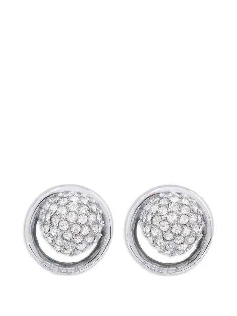 Furla crystal-embellished halo earrings