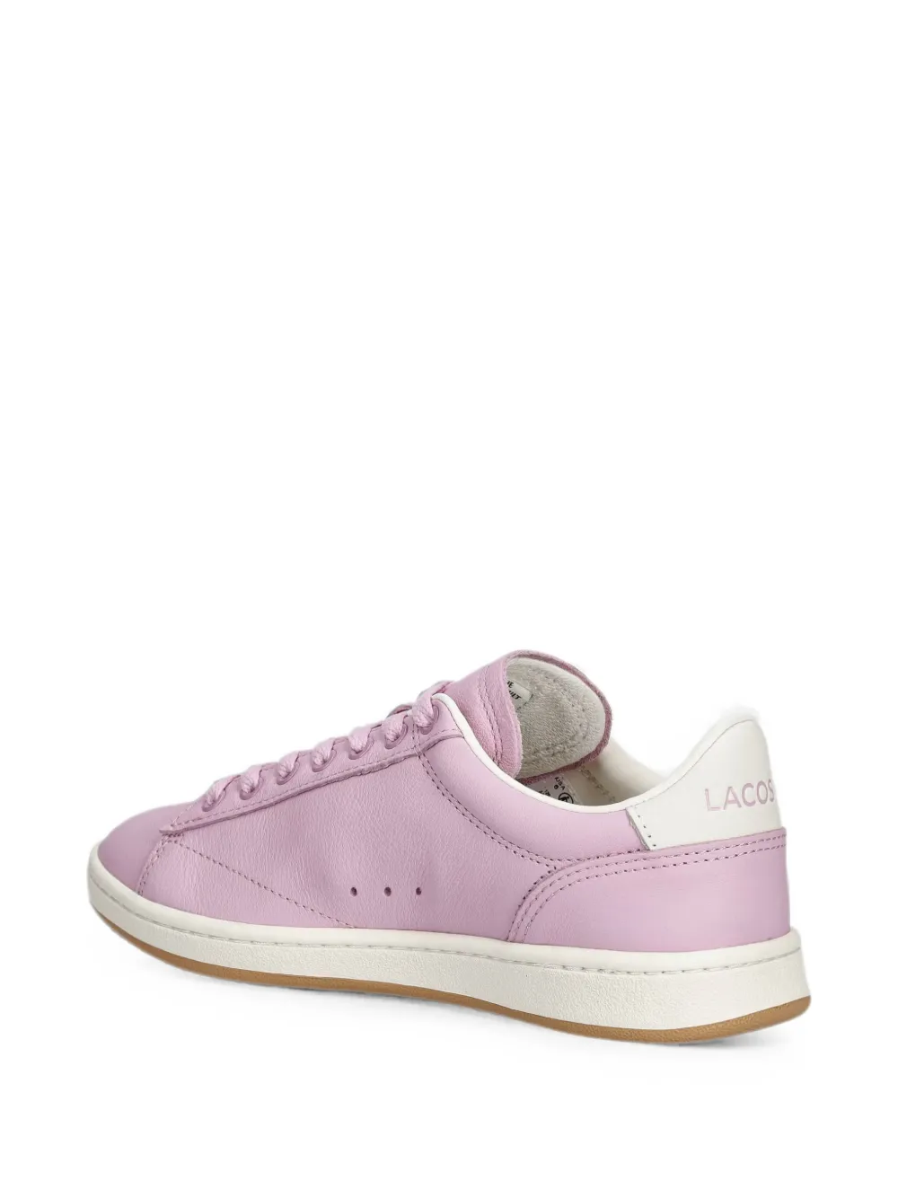 Lacoste logo-embroidered sneakers Roze