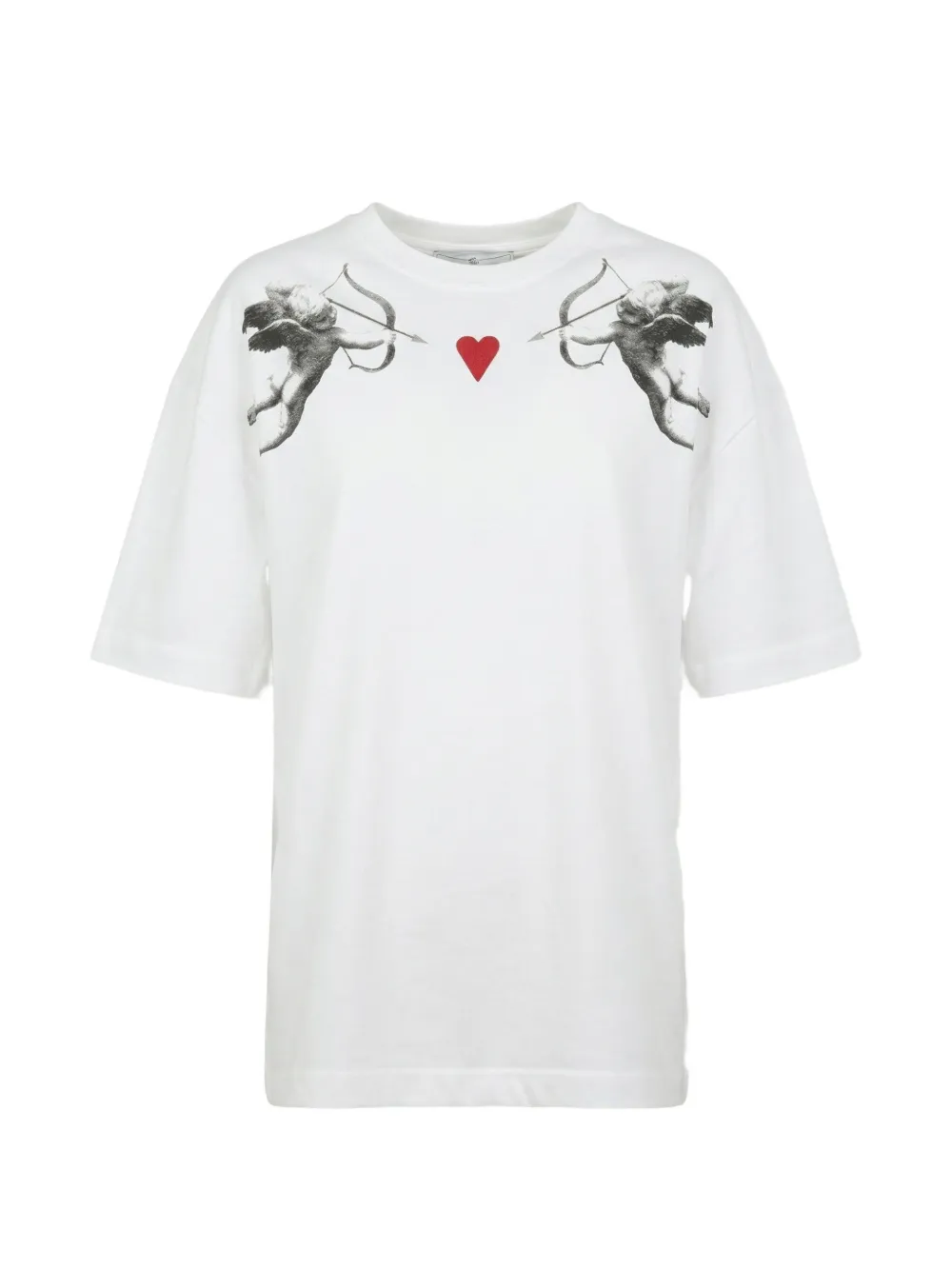 Fiorucci T-shirt Double Angels - Bianco