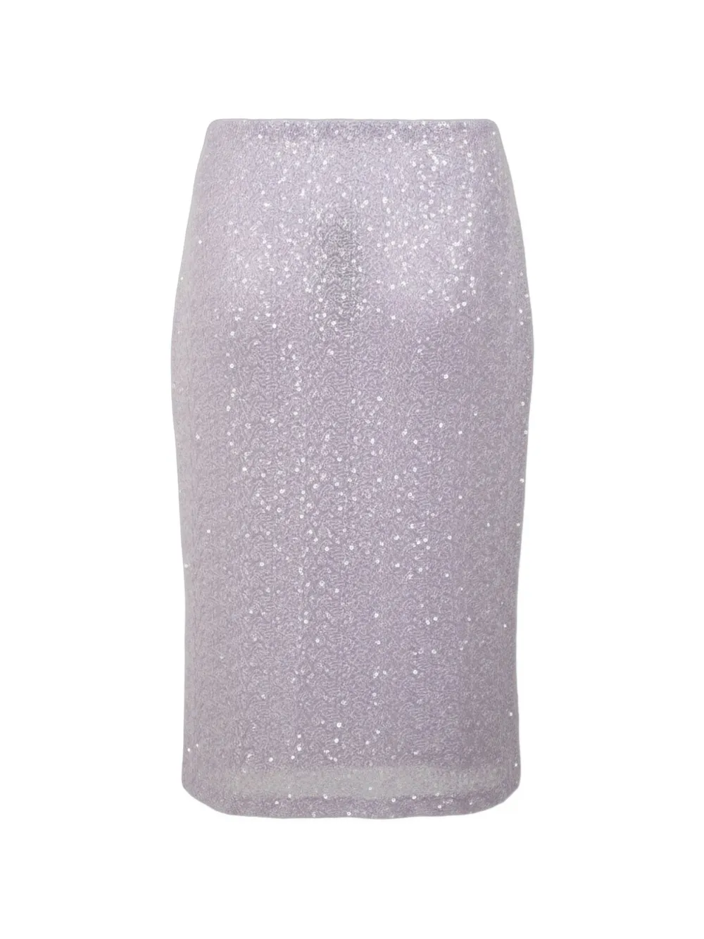 DES PHEMMES bead-embellished sequined midi skirt - Purple