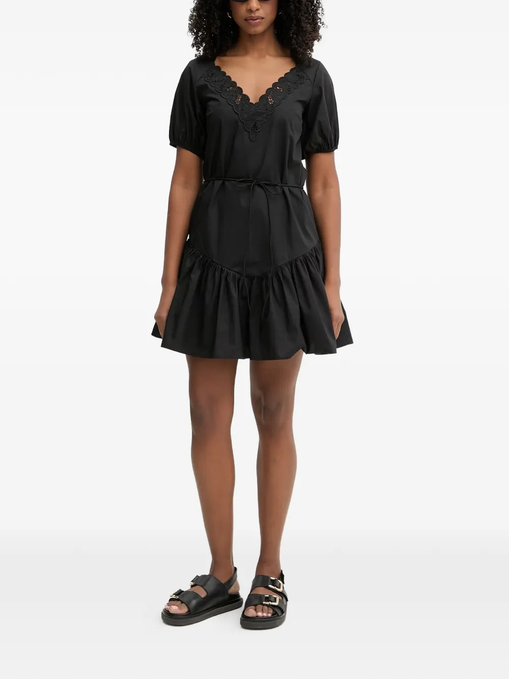 TWINSET Jurk met kant Zwart