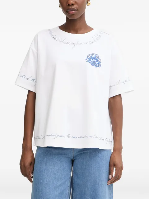 TWINSET embroidered shell-patch T-shirt