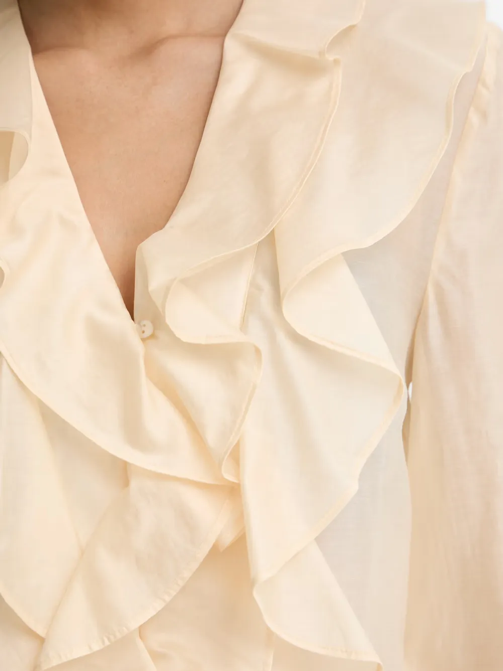 TWINSET Blouse met ruches Beige