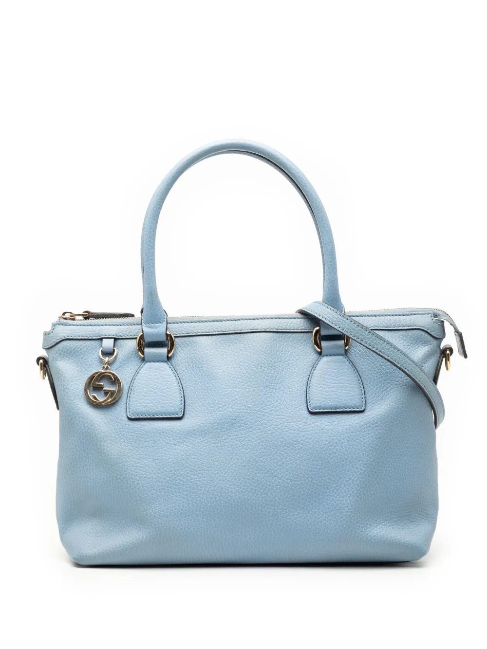 Gucci Pre-Owned 2000-2015 Dollar Calfskin GG Charm satchel - Blu