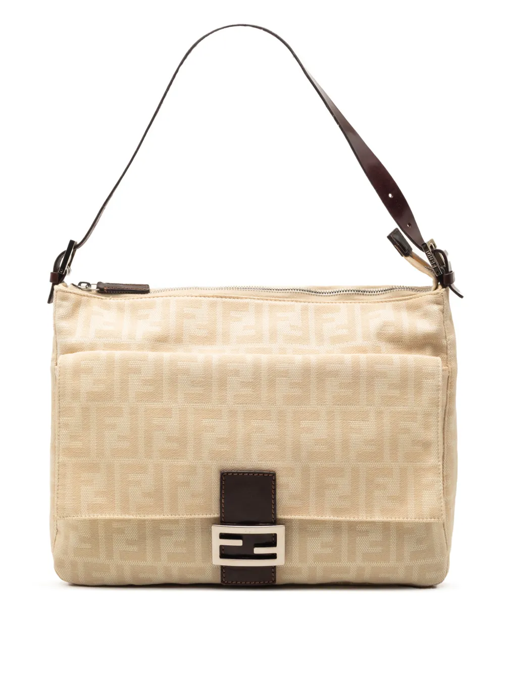 Fendi Pre-Owned 2000-2010 Zucca Canvas shoulder bag - Marrone