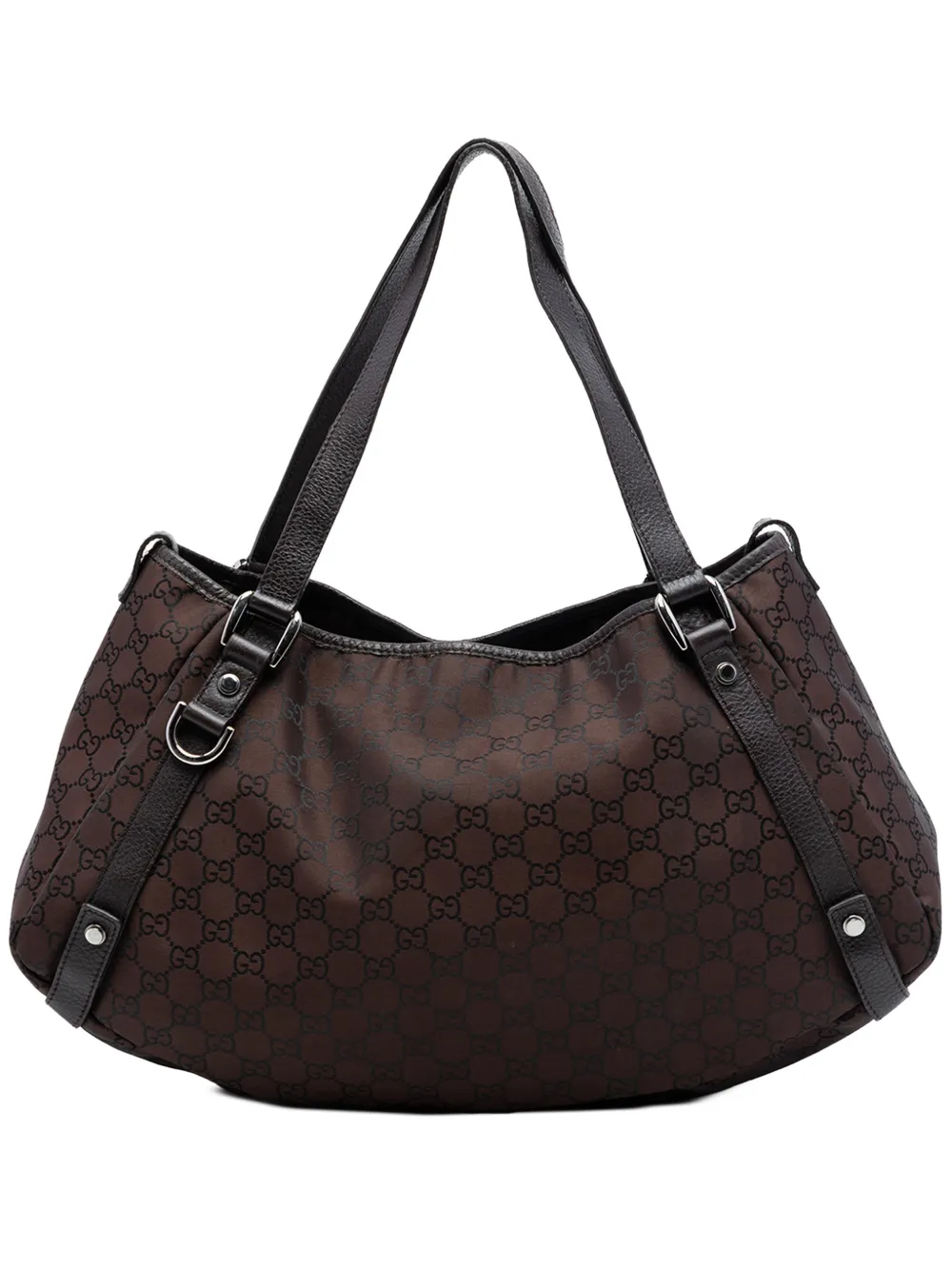 Gucci Pre-Owned 2016-2025 GG Nylon Abbey D Ring tote bag - Braun