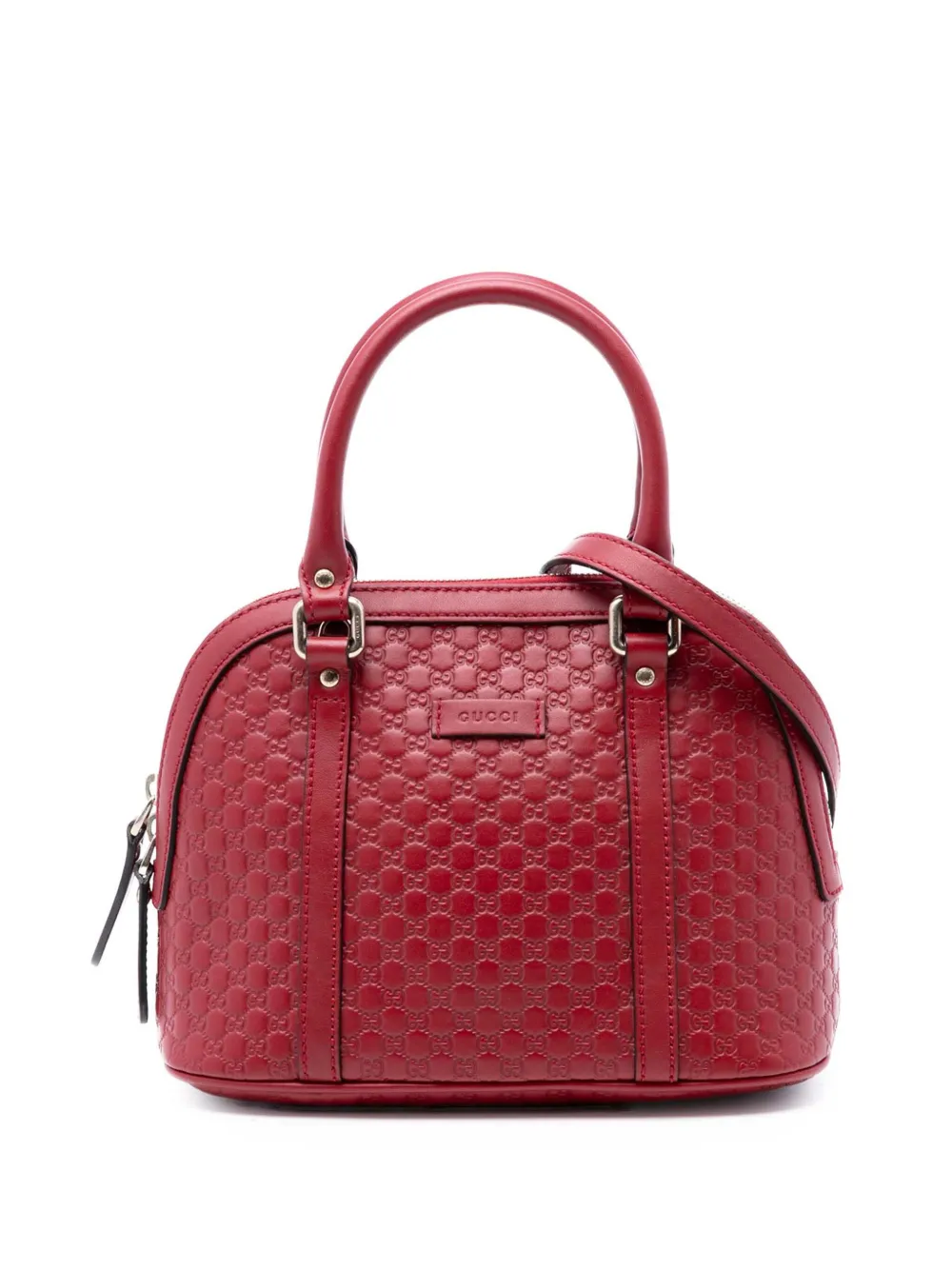 Gucci Pre-Owned 2016-2026 Mini Microguccissima Dome satchel - Rosso