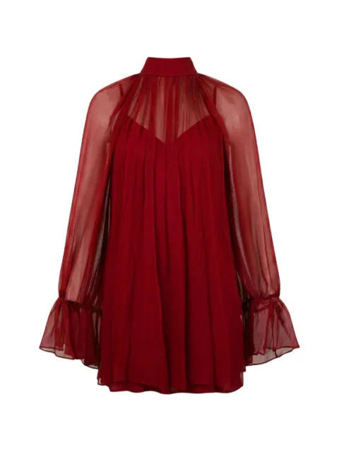 STAUD vestido corto Roux con volantes