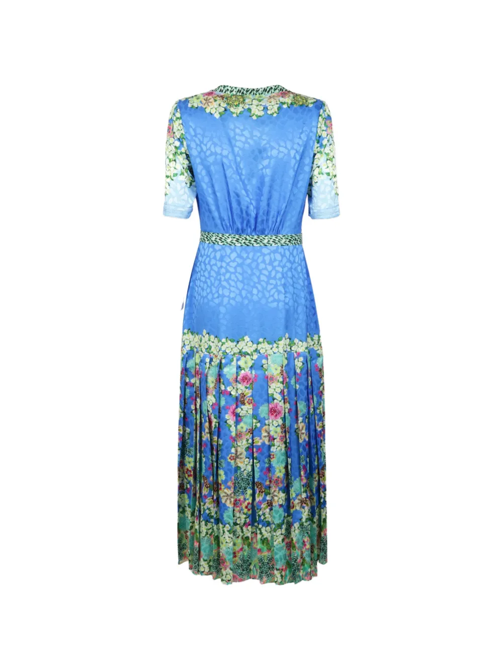  Saloni Vestido Largo Lea Estampado - Azul 