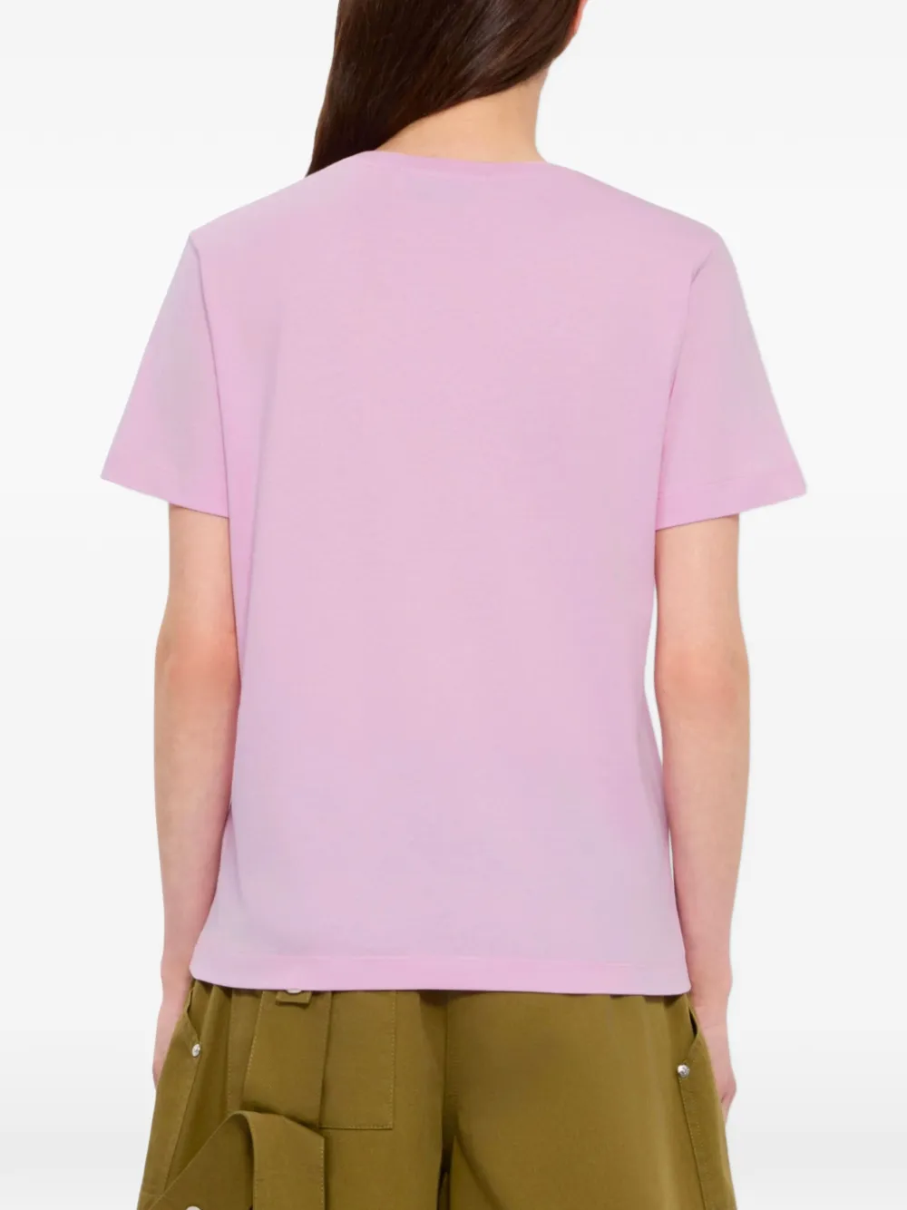 MSGM T-shirt met geborduurd kant Roze
