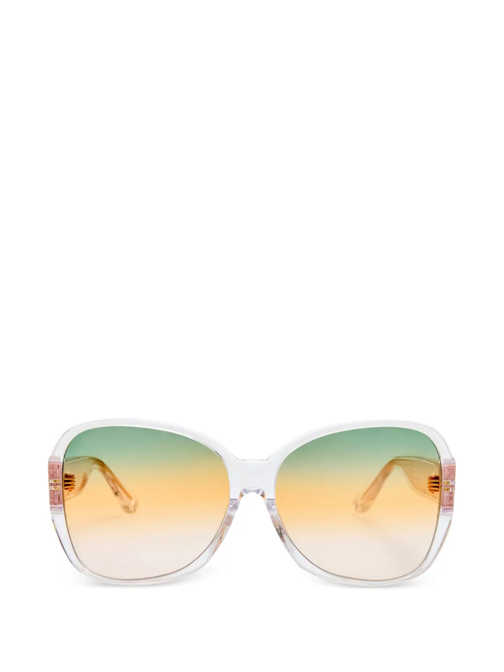 Linda Farrow oversized-frame sunglasses - Bianco
