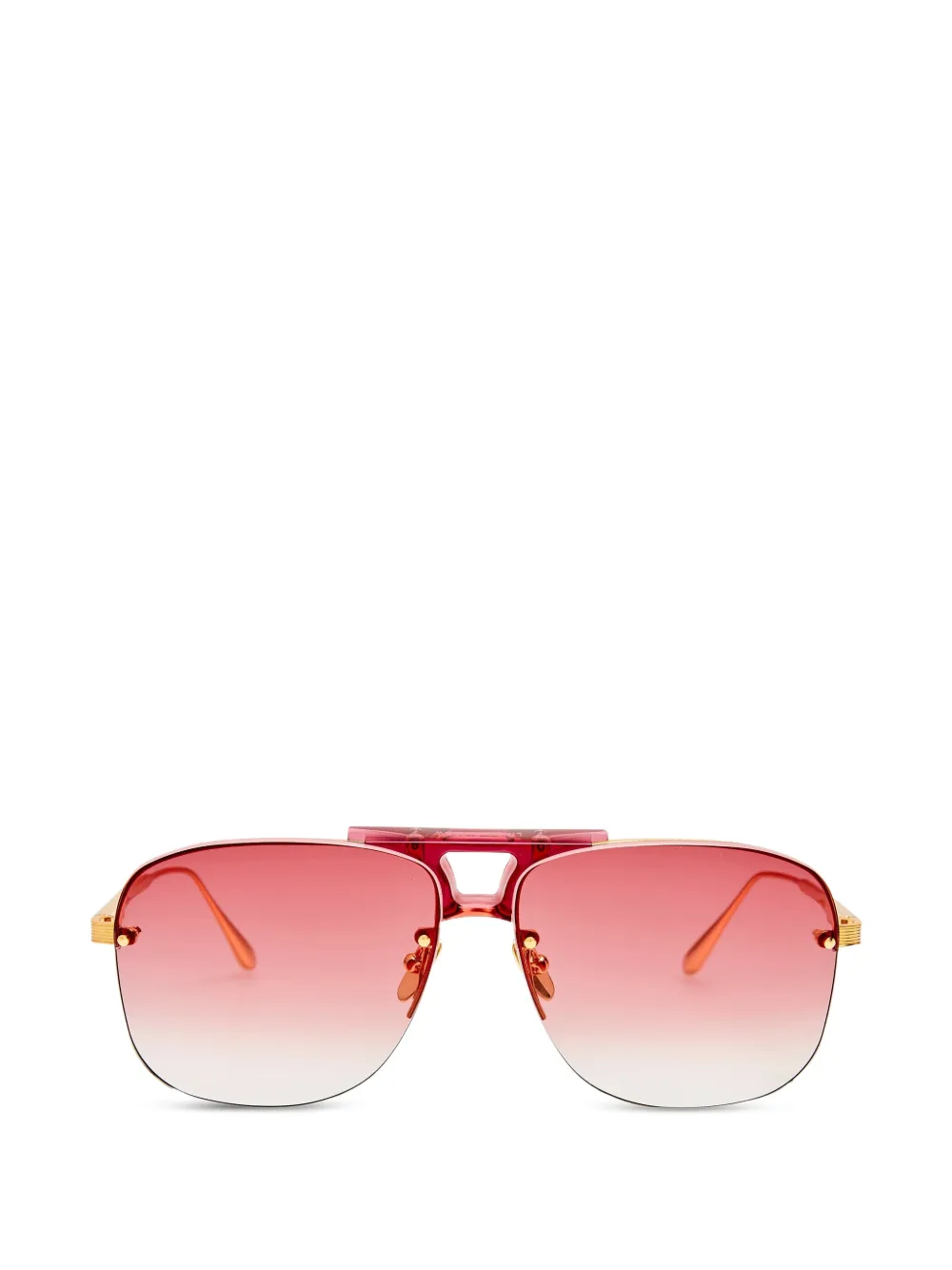 Linda Farrow square-frame sunglasses - Oro