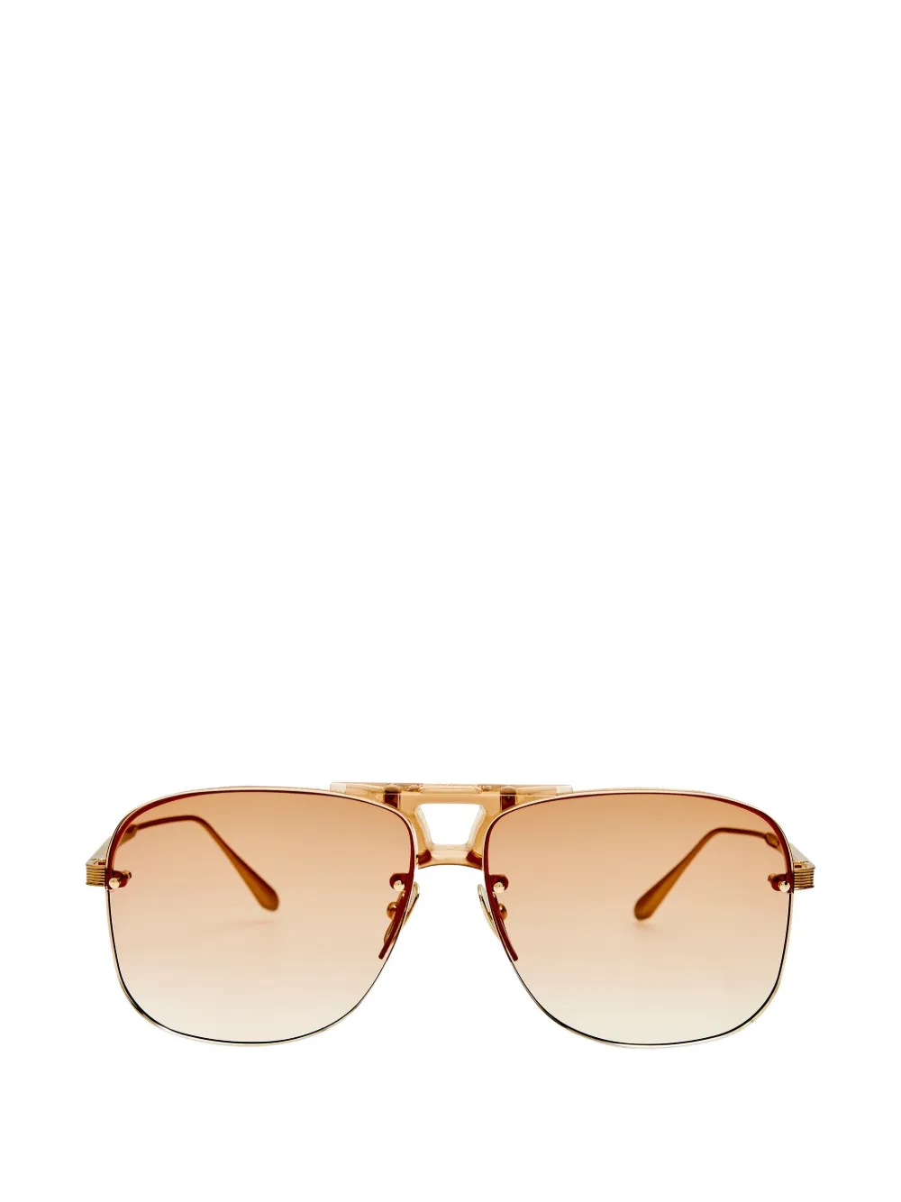 Linda Farrow square-frame sunglasses - Oro
