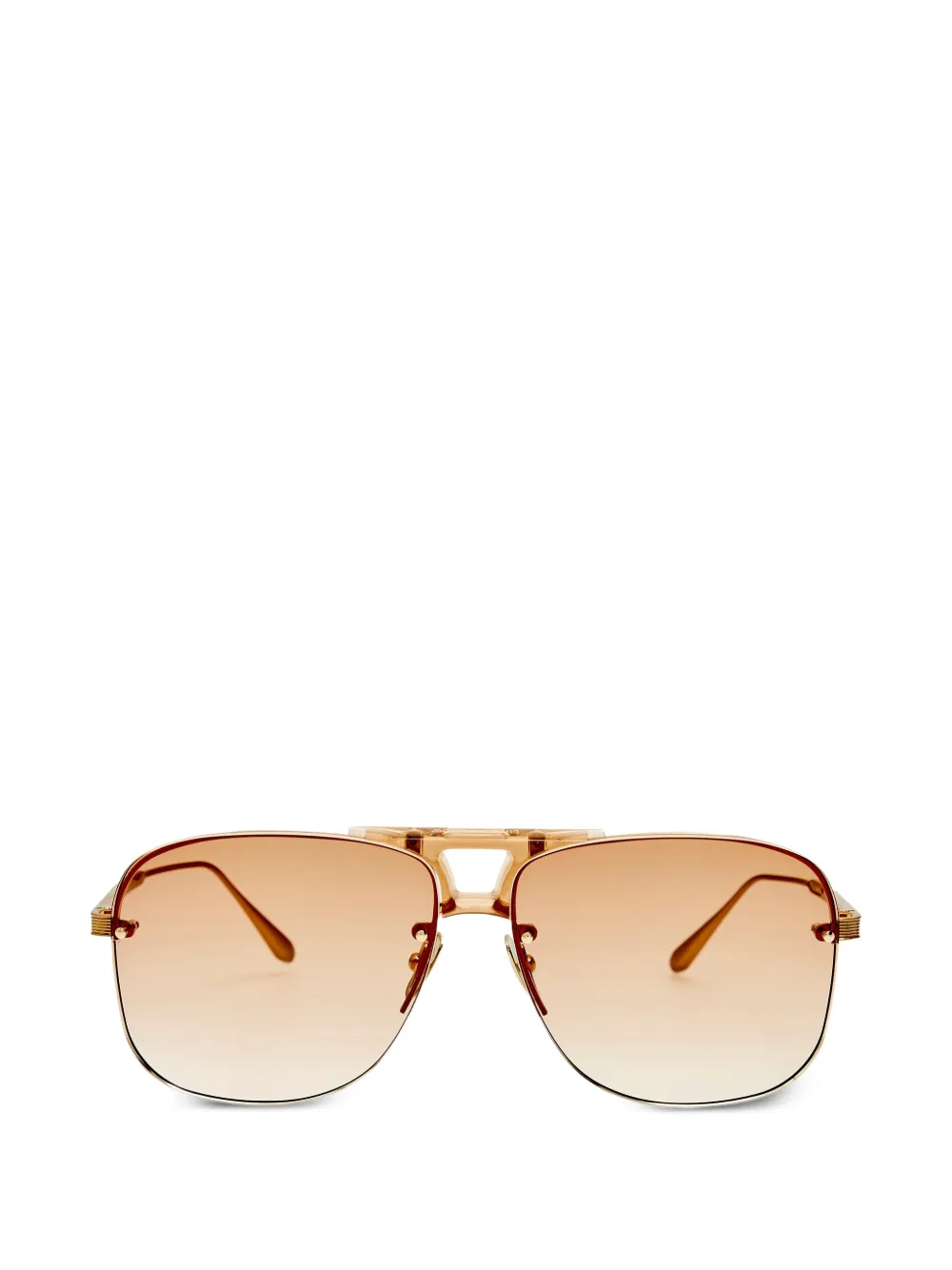 Linda Farrow square-frame sunglasses - Oro