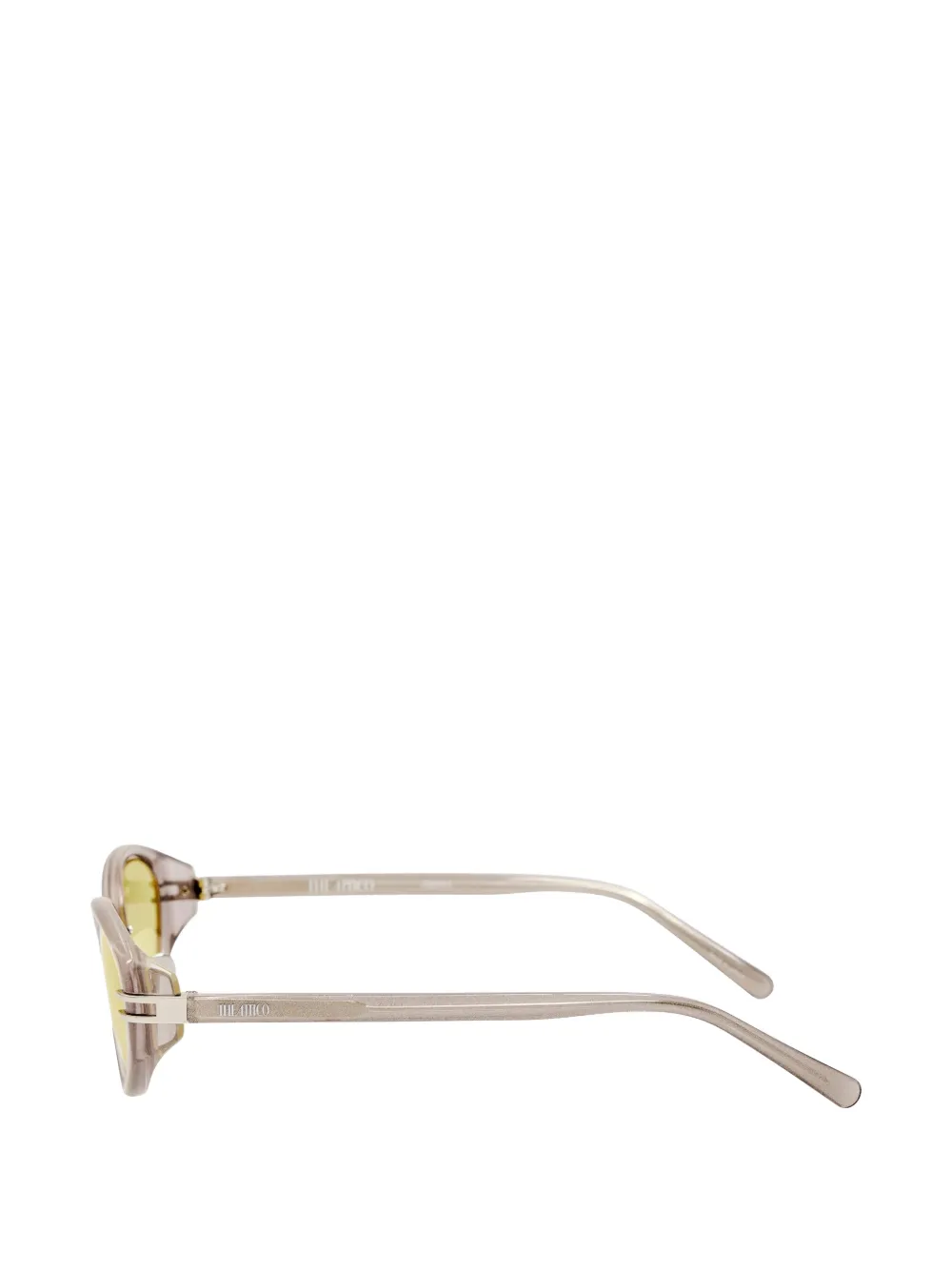 Linda Farrow Ambra zonnebril met ovalen montuur Beige
