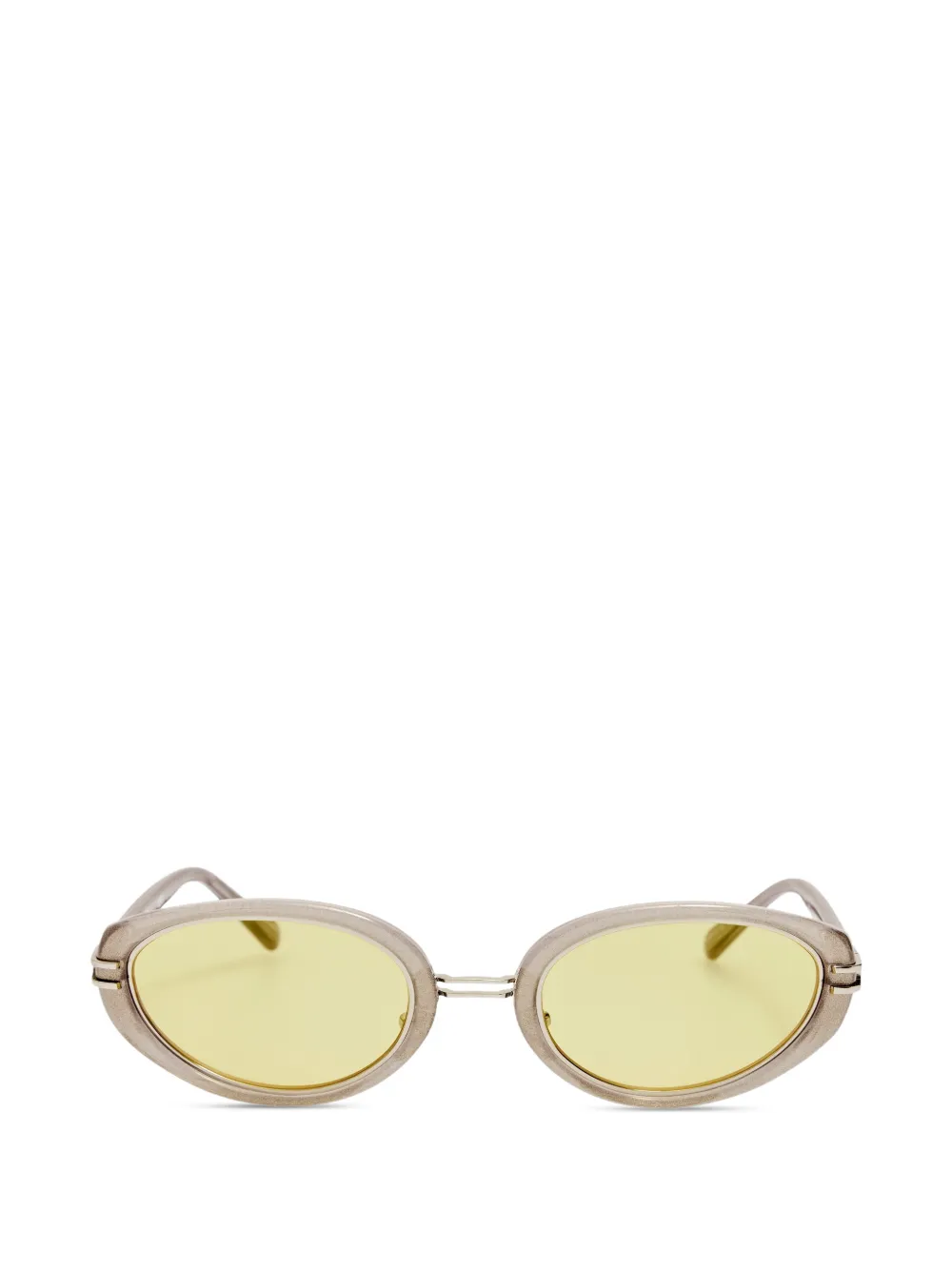 Linda Farrow Ambra oval-frame sunglasses - Toni neutri