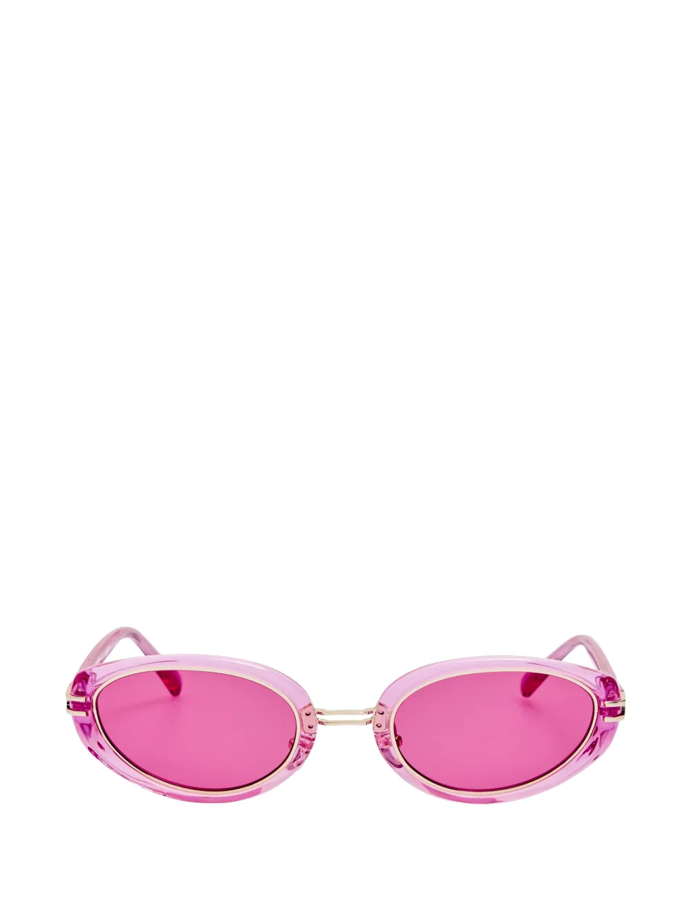 Linda Farrow Ambra oval-frame sunglasses - Rosa