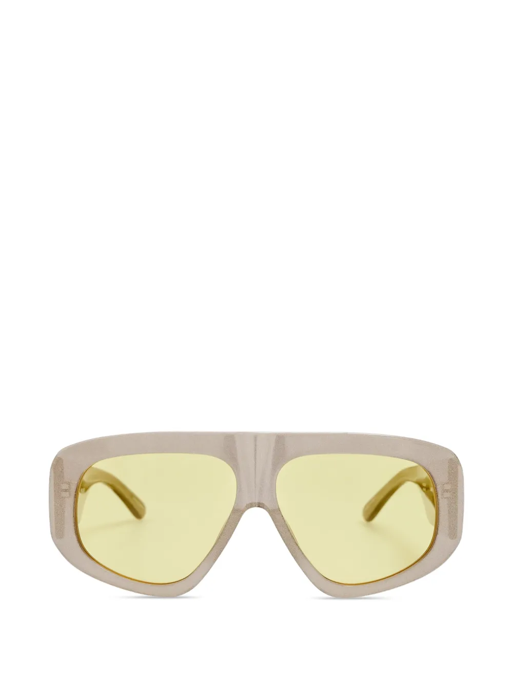 Linda Farrow geometric-frame sunglasses - Toni neutri