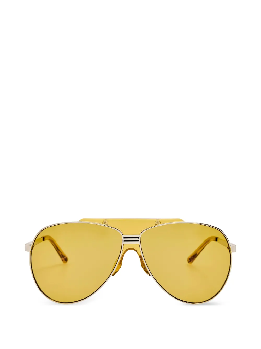 Linda Farrow Amelia pilot-frame sunglasses - Argento