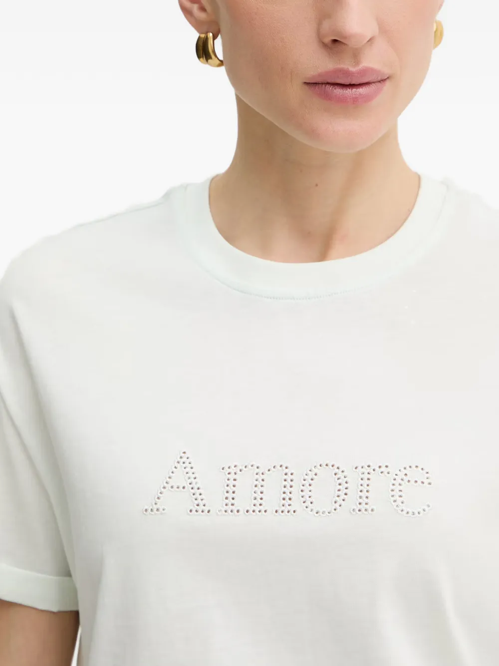 TWINSET T-shirt met ronde hals Blauw