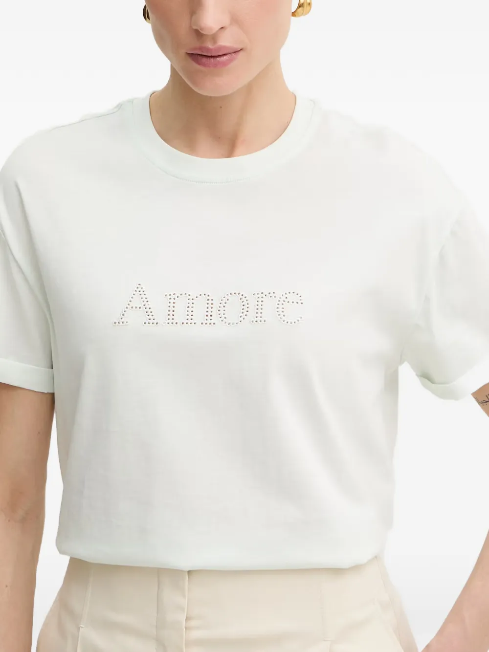 TWINSET T-shirt met ronde hals Blauw
