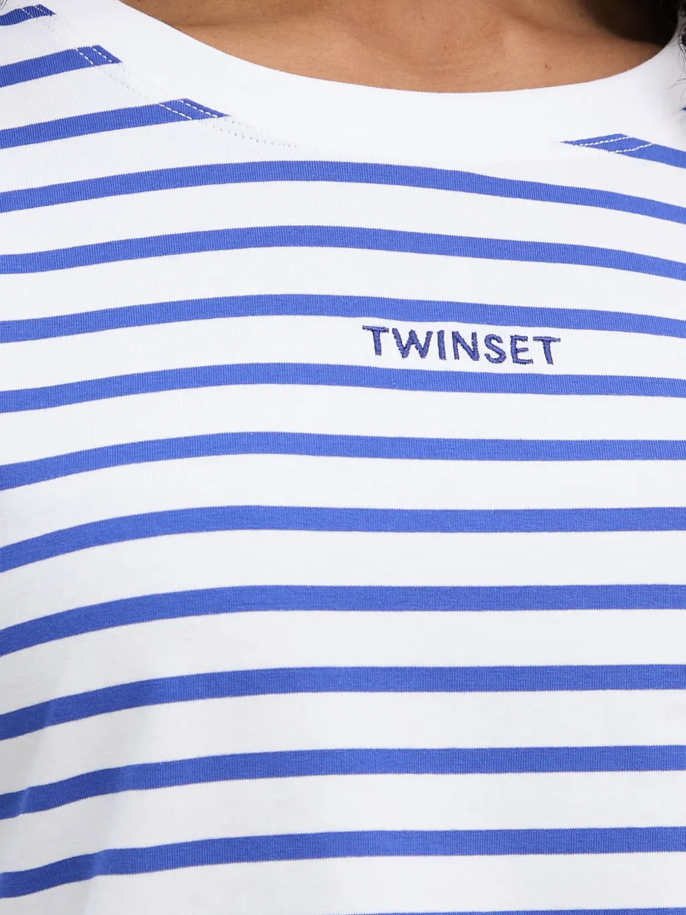 TWINSET Gestreept T-shirt Wit