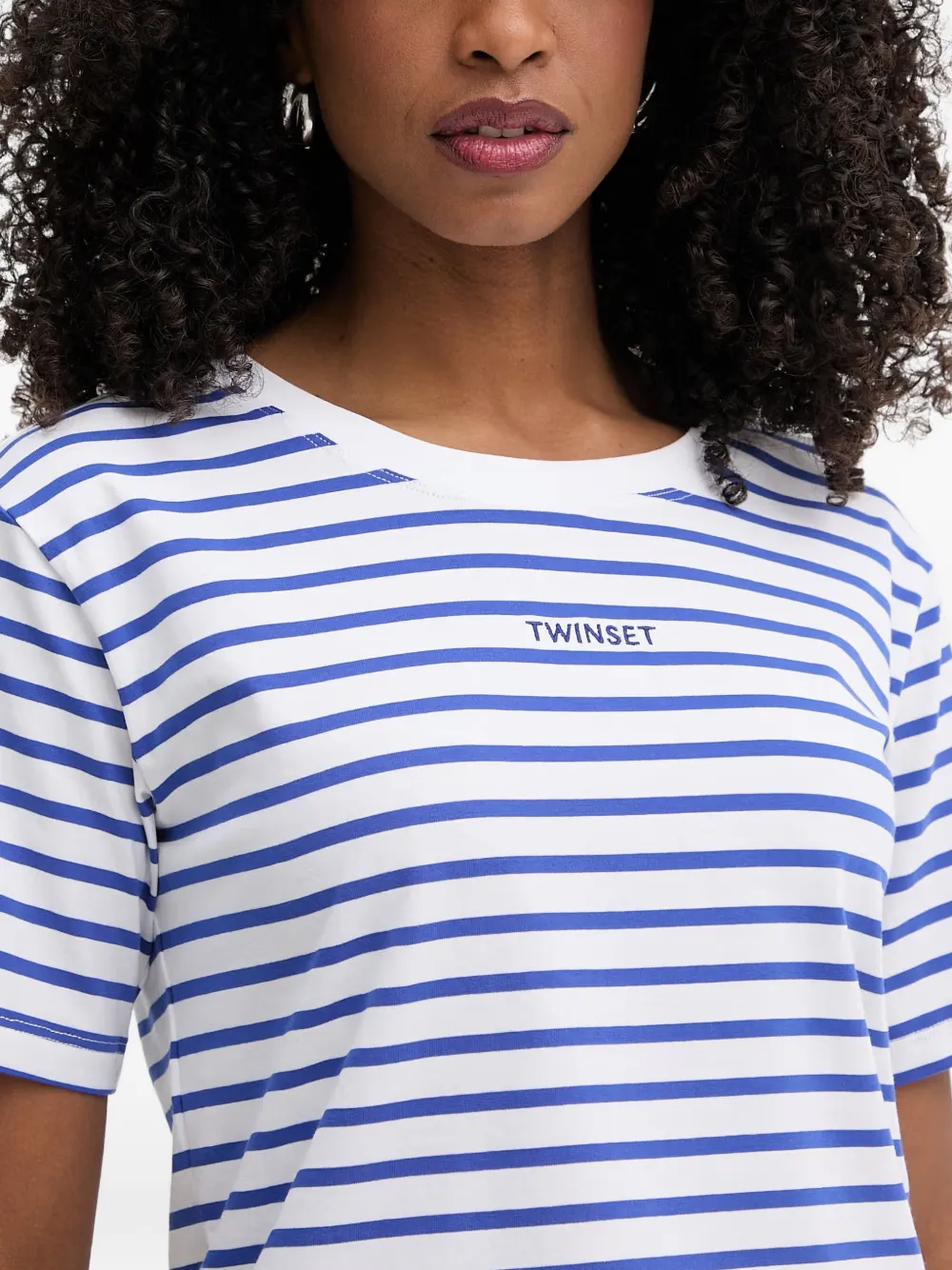 TWINSET Gestreept T-shirt Wit
