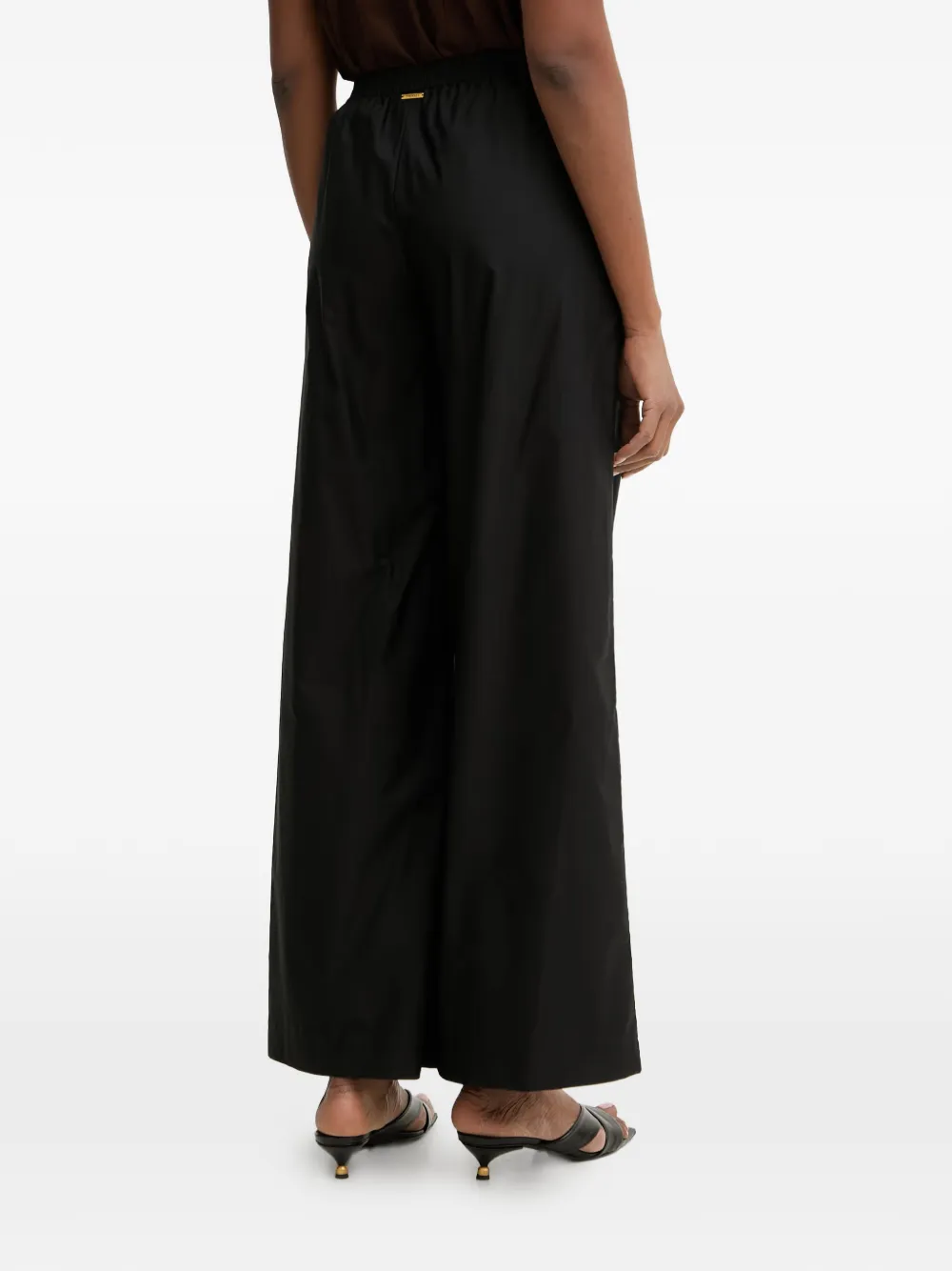 TWINSET Plooibroek met elastische taille Zwart