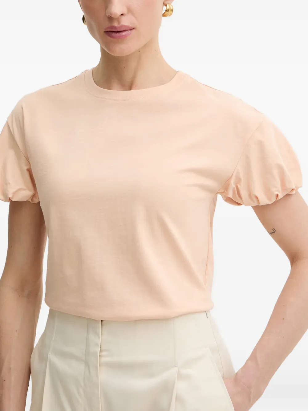 TWINSET T-shirt met pofmouwen Roze