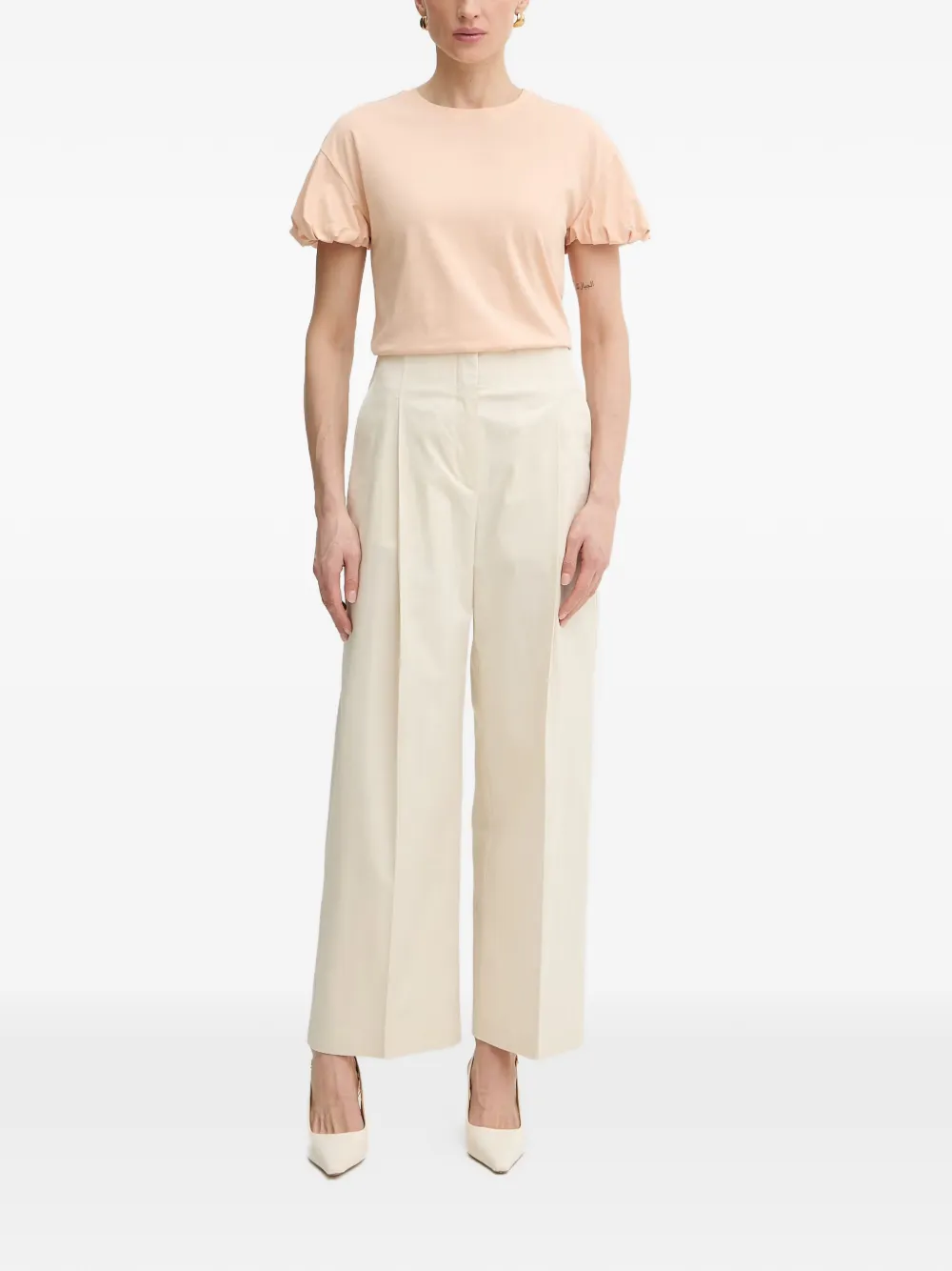 TWINSET T-shirt met pofmouwen Roze