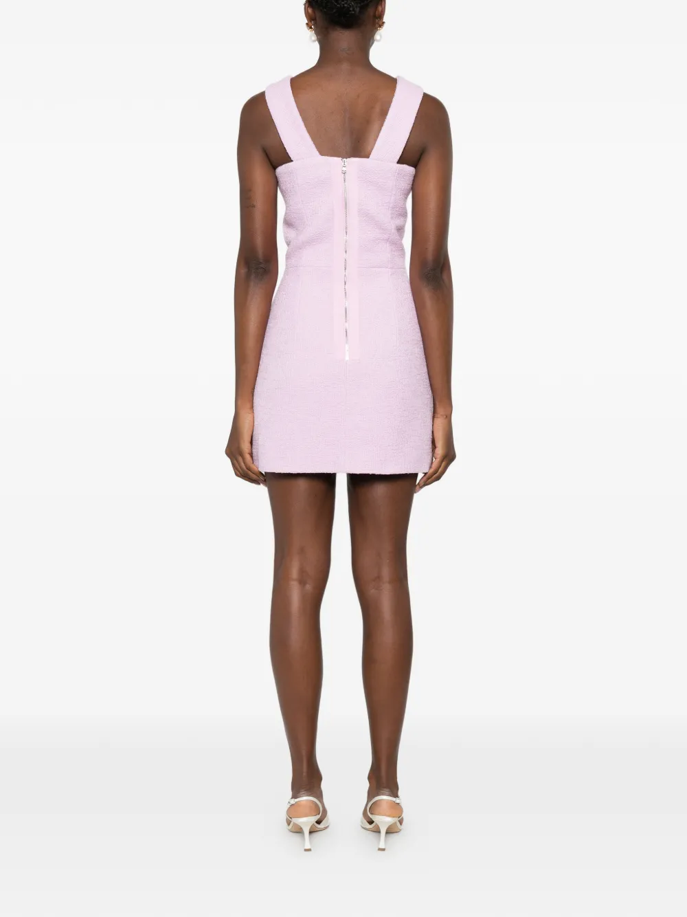 Patou Mini-jurk met vierkante hals Roze