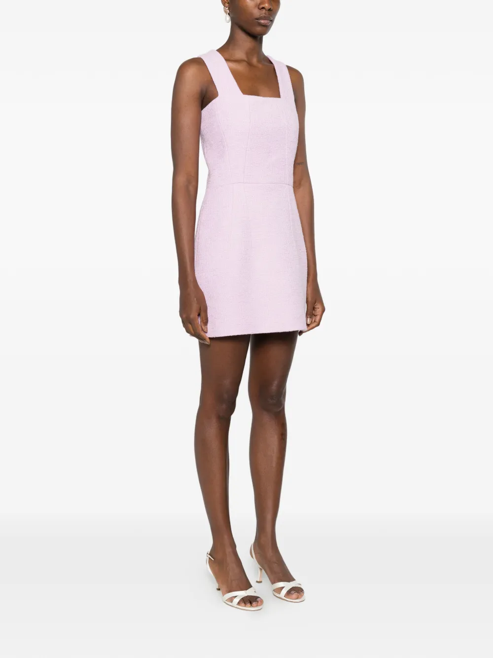 Patou Mini-jurk met vierkante hals Roze