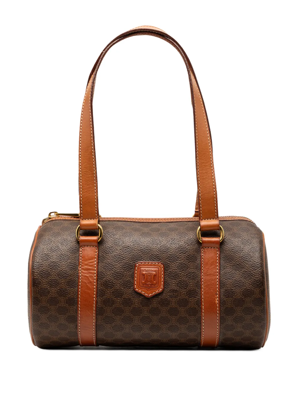 Celine Pre-Owned 1995 Macadam Coated Canvas shoulder bag - Marrone