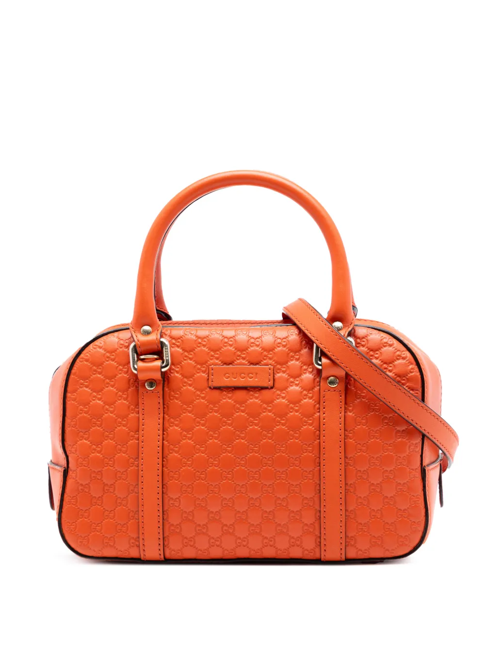 Gucci Pre-Owned 2016-2026 Small Microguccissima Bree satchel - Arancione