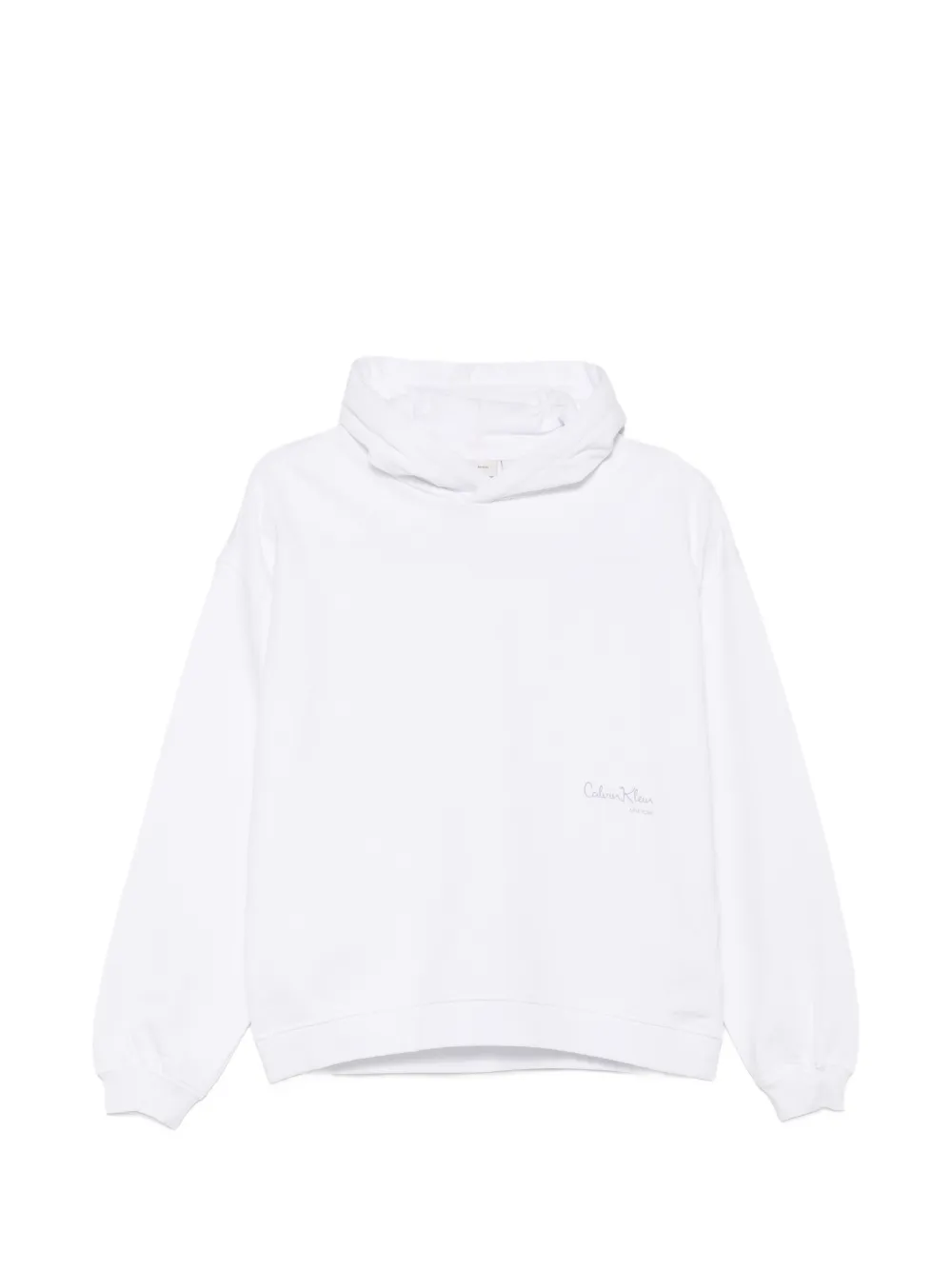 Calvin Klein Kids logo-print hoodie - Bianco