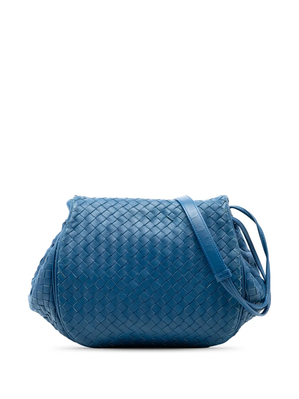 Bottega Veneta Pre-Owned 2012-2026 Nappa Intrecciato Flap crossbody bag - Blu