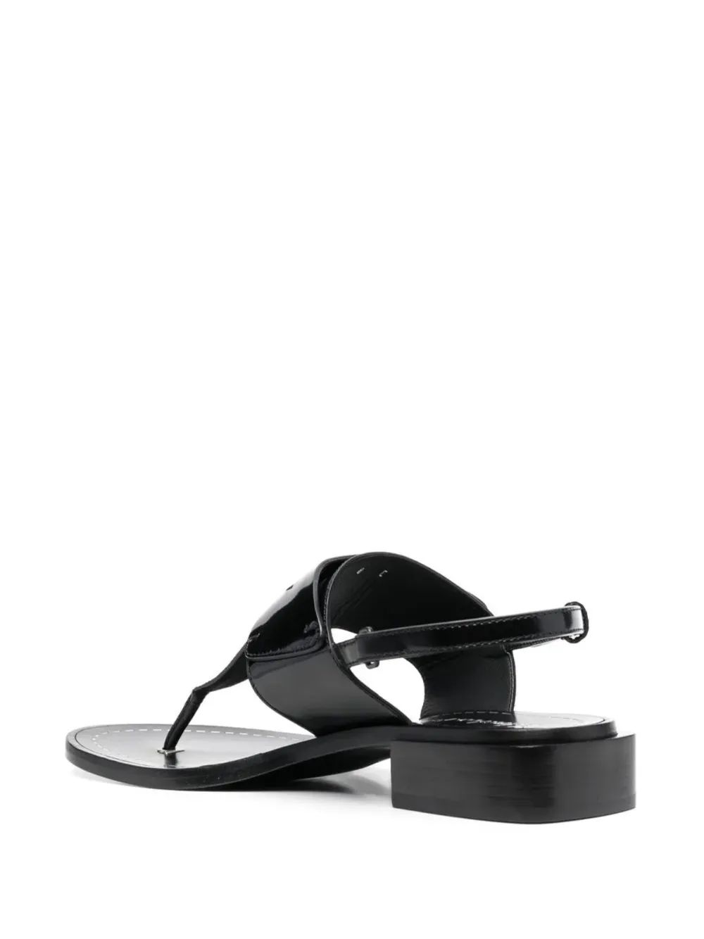 Ferragamo Lakleren sandalen Zwart
