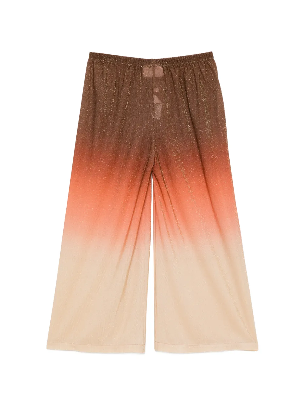 MC2 Saint Barth Kids Amalia palazzo broek met ombré glitters-effect Bruin