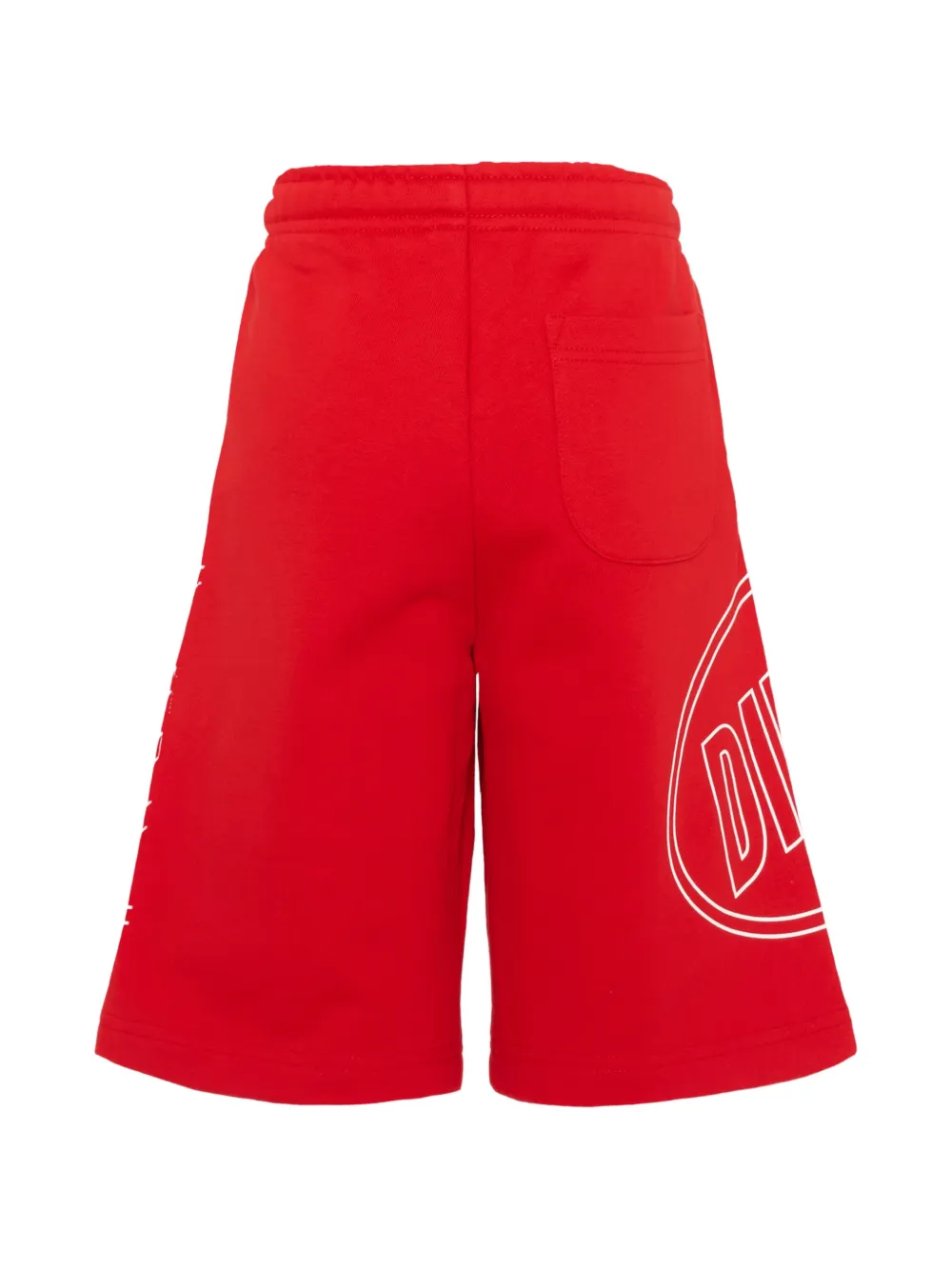 Diesel Kids Shorts met logoprint Rood