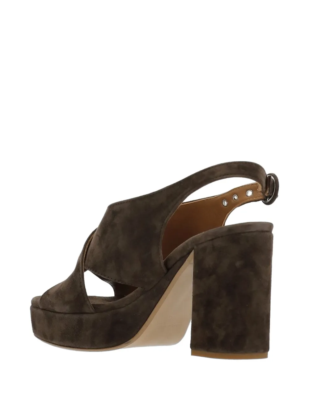 Julie Dee suede heeled sandals Bruin