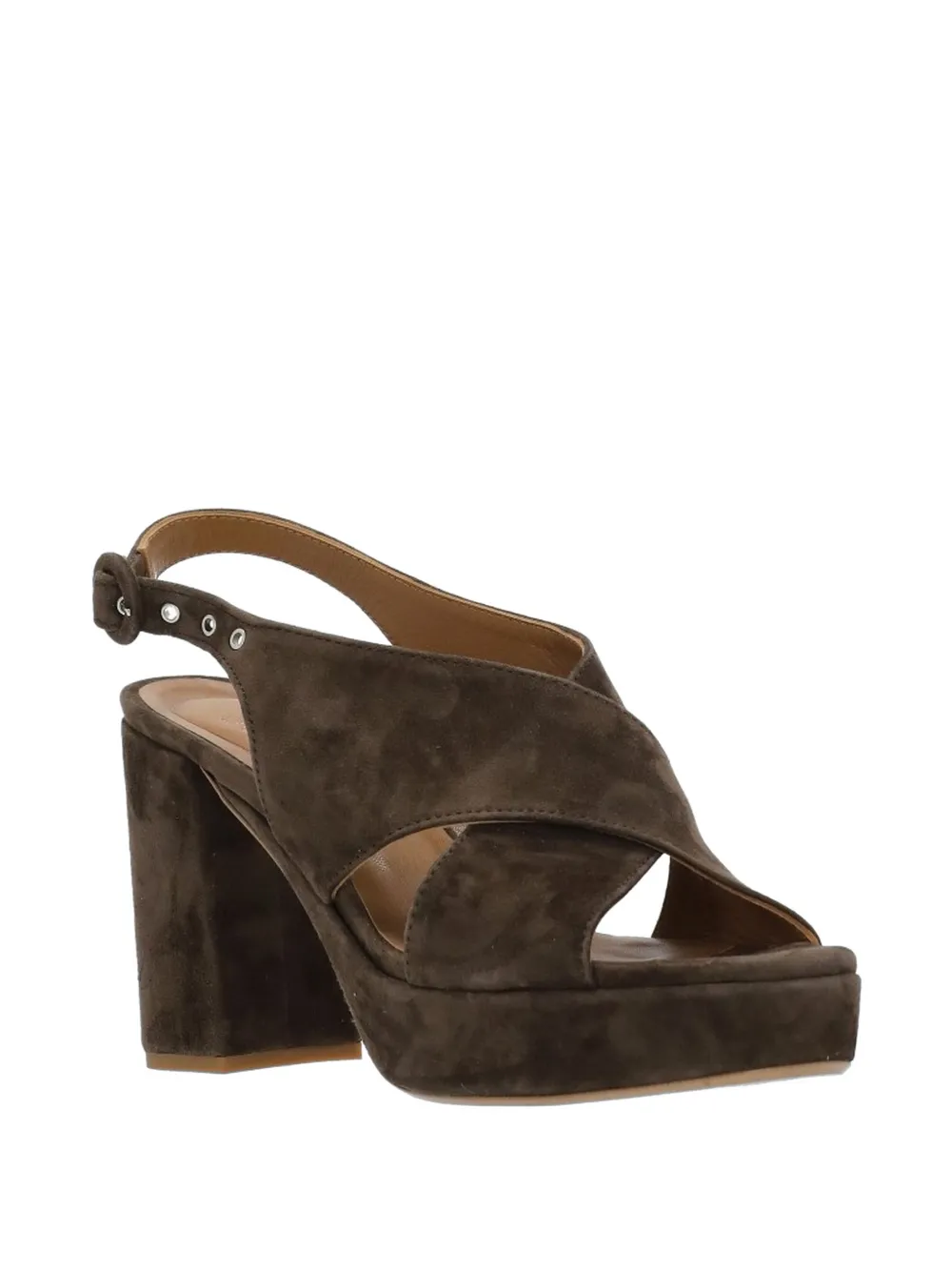 Julie Dee suede heeled sandals Bruin
