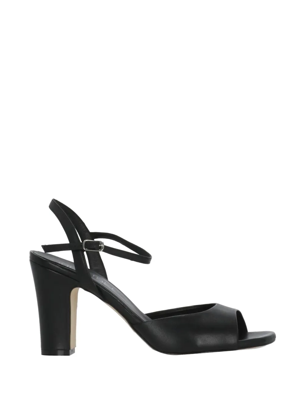 Julie Dee buckle-fastening leather sandals Zwart