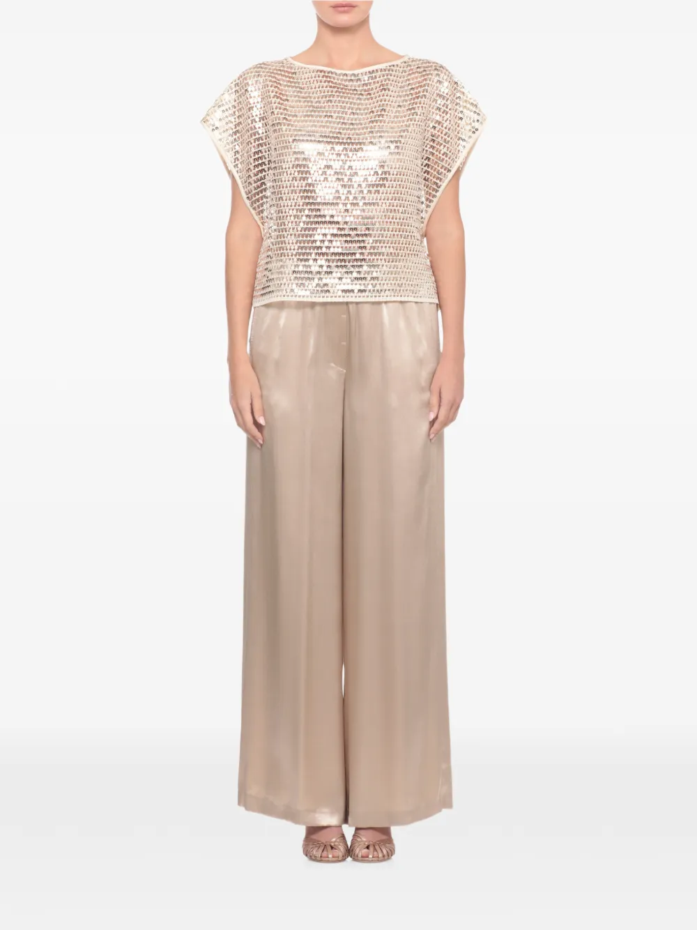 Peserico Aurea blouse Beige