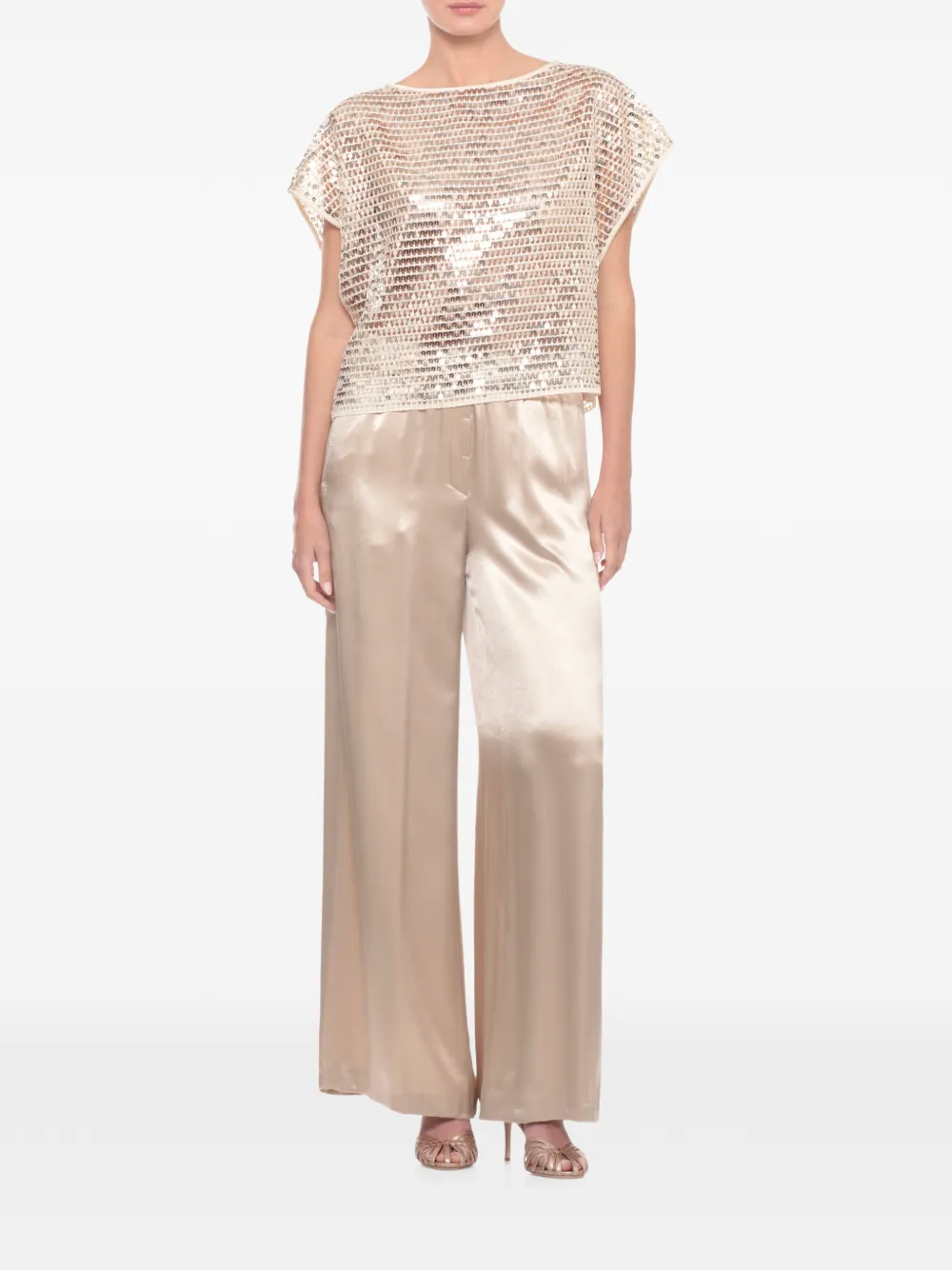 Peserico Aurea blouse Beige