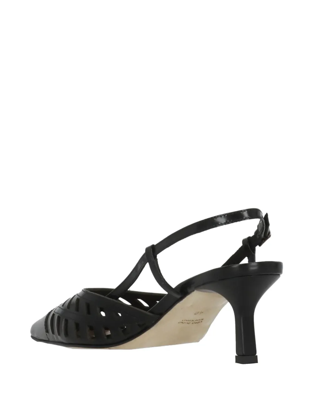 Julie Dee cut-out slingback pumps Zwart