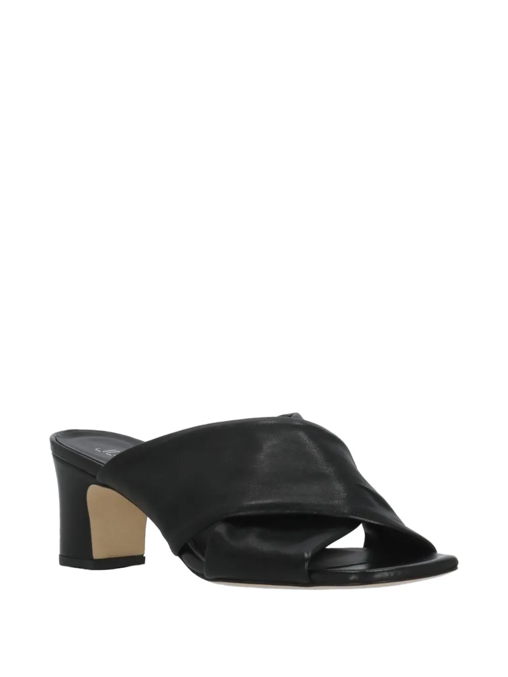 Julie Dee crossover-strap sandals Zwart